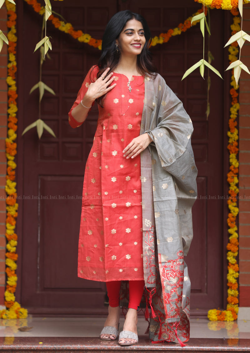 Heartline Sernade Top & Dupatta Set