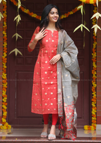 Heartline Sernade Top & Dupatta Set