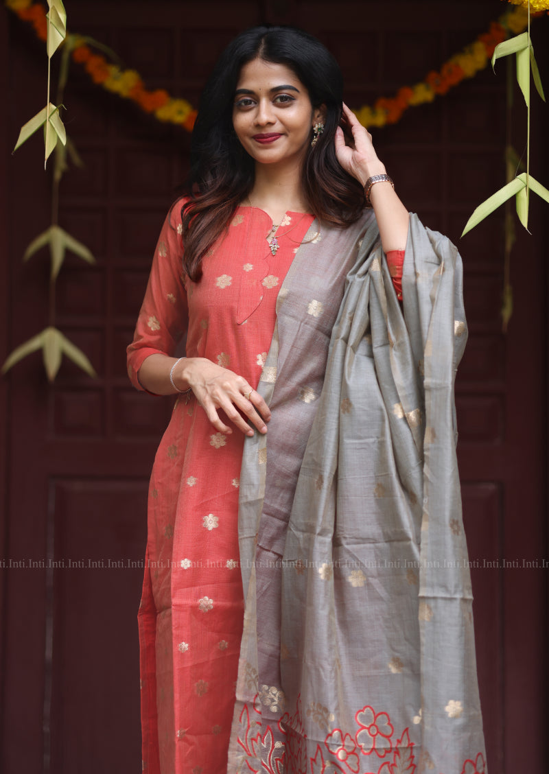 Heartline Sernade Top & Dupatta Set