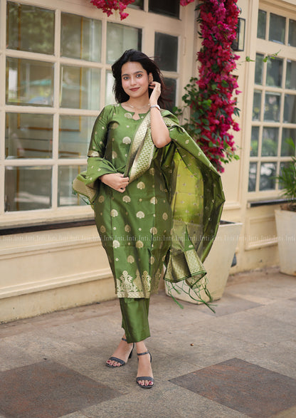 Heritage Green Salwar Suit