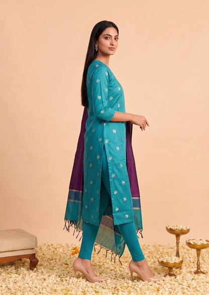 Oceanic Raga Top & dupatta set