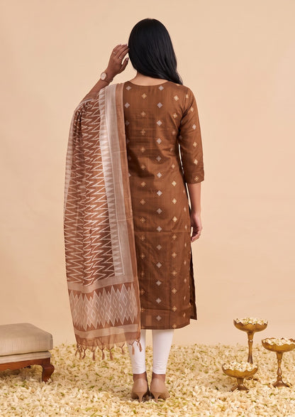 Tawny Fold Top & dupatta set