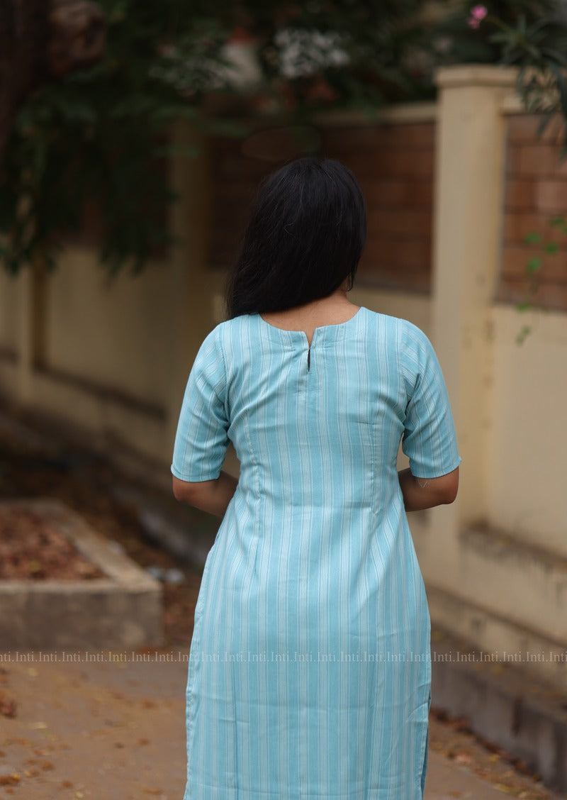 Blue Rhythm Kurti