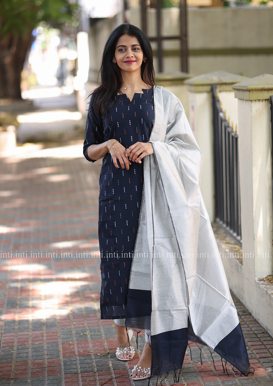 Navy Noir Salwar Suit