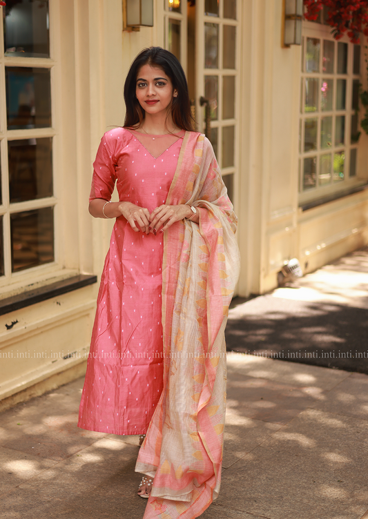 Pastel Poise Top & Dupatta Set