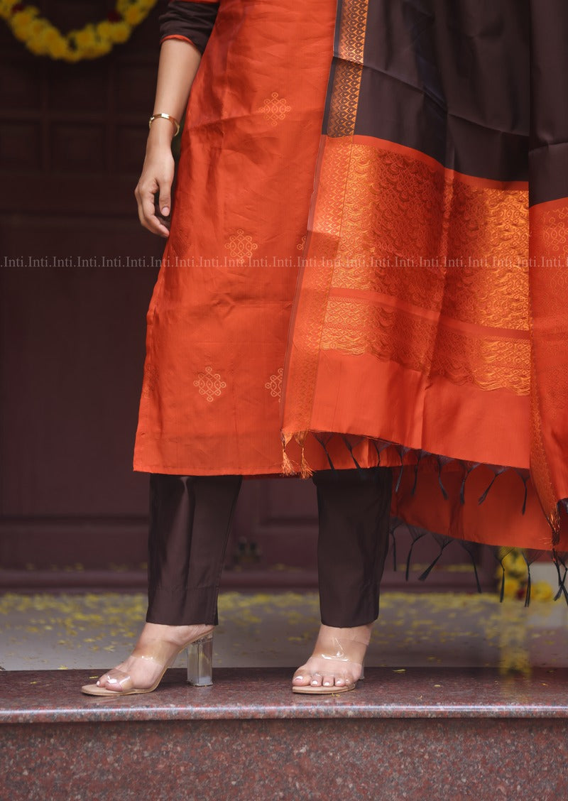 Cinnamon Drape Salwar Suit