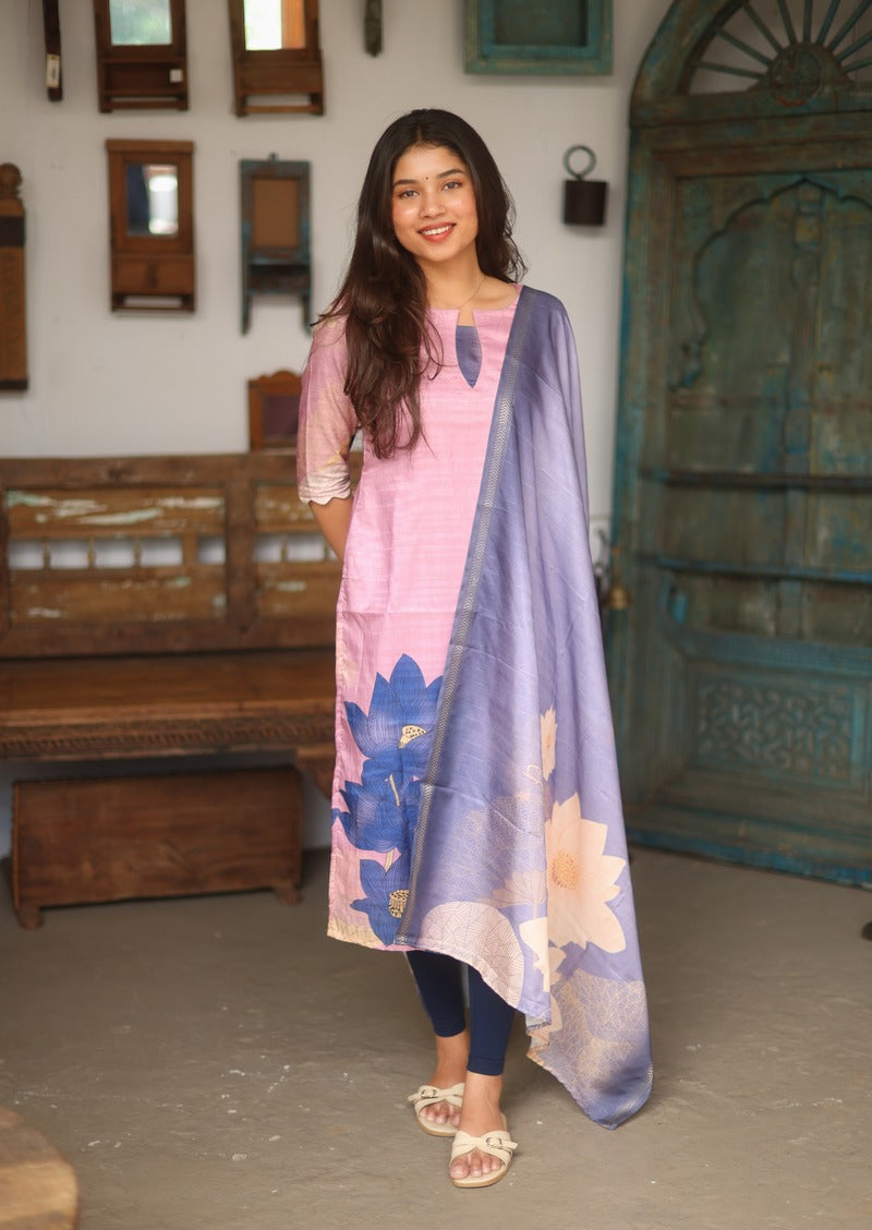 Elaria Gleam Top & Dupatta Set