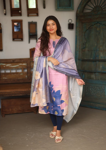 Elaria Gleam Top & Dupatta Set
