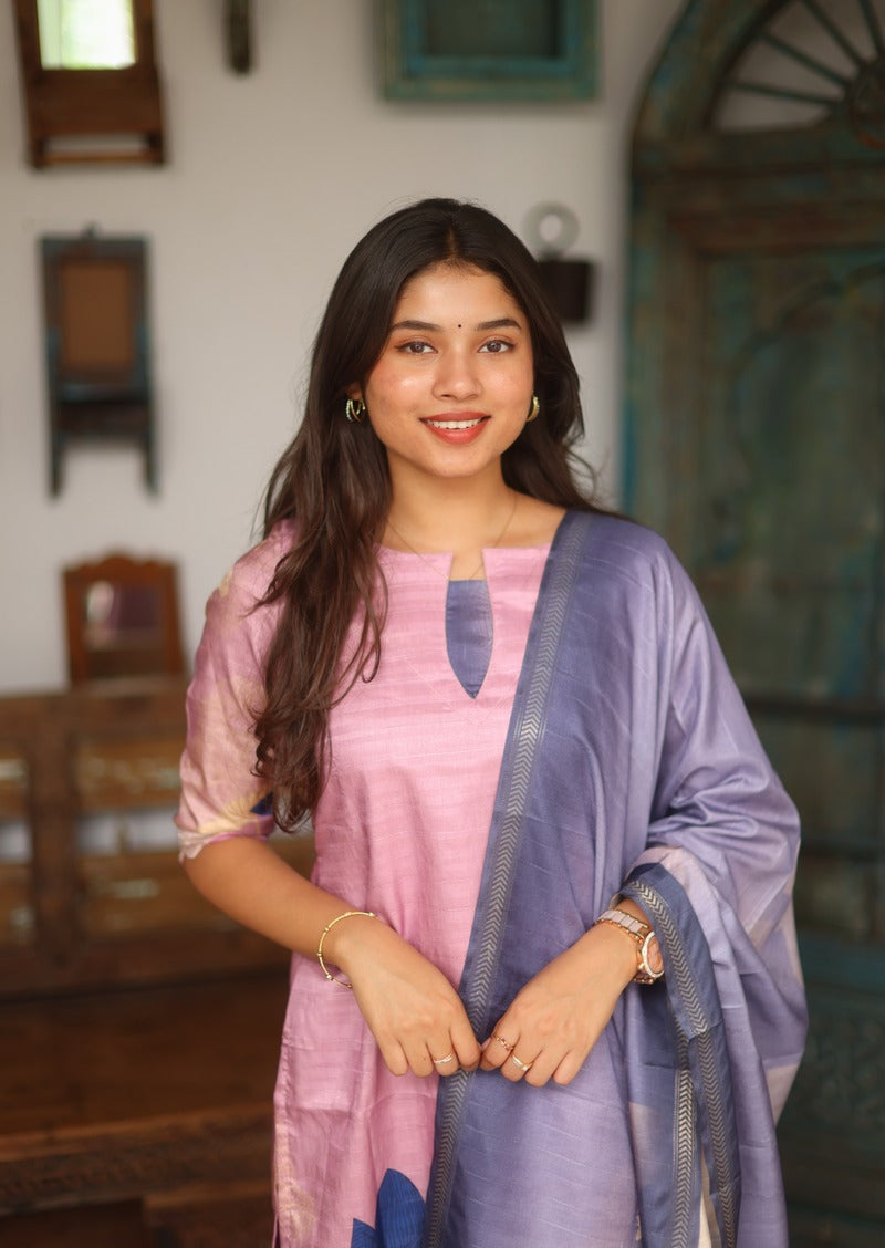 Elaria Gleam Top & Dupatta Set