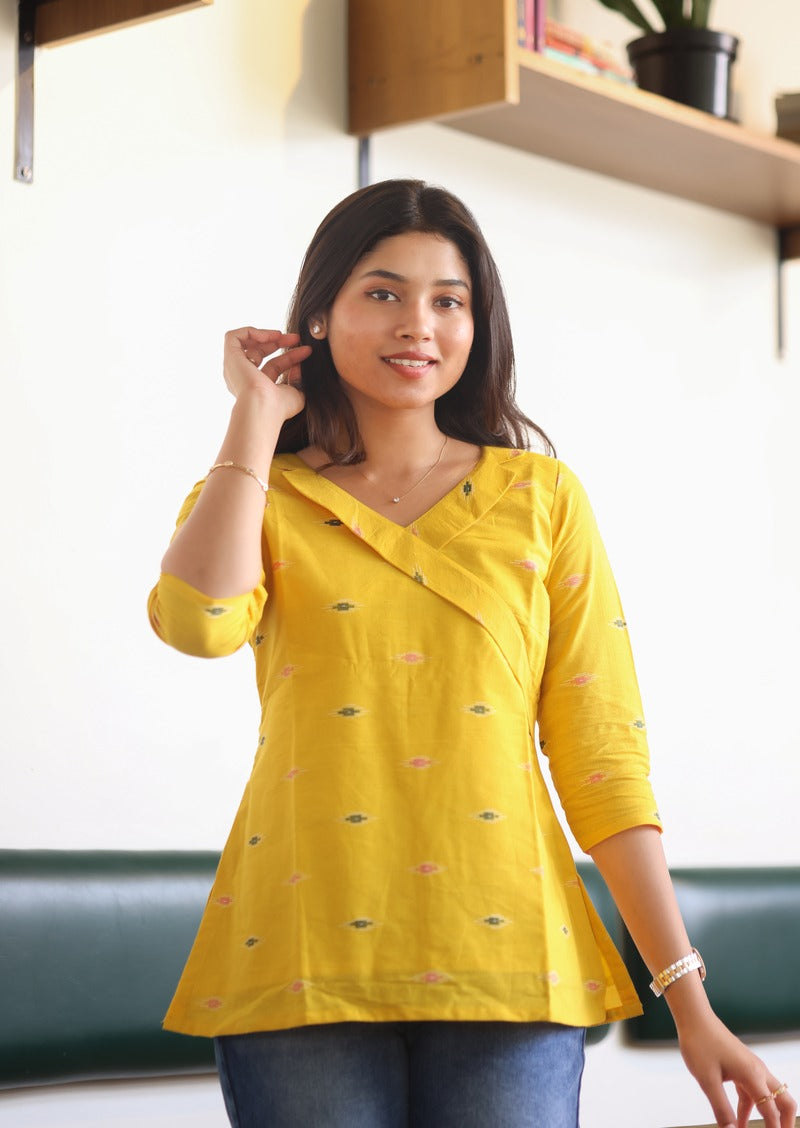Haldi Glow Short Top