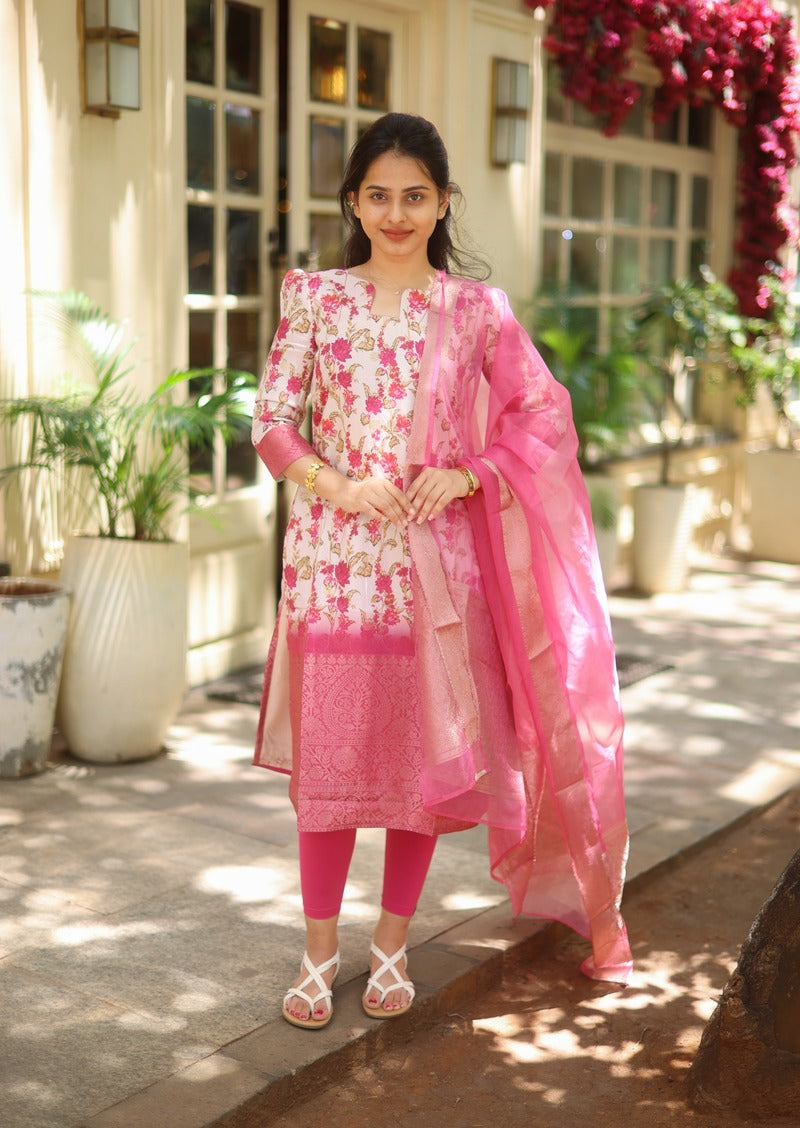 Rhapsody Dahlia Top & Dupatta Set