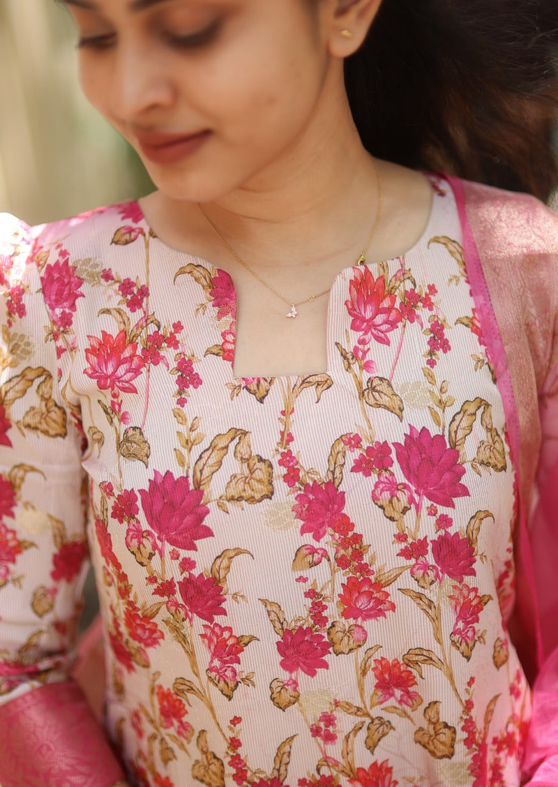 Rhapsody Dahlia Top & Dupatta Set