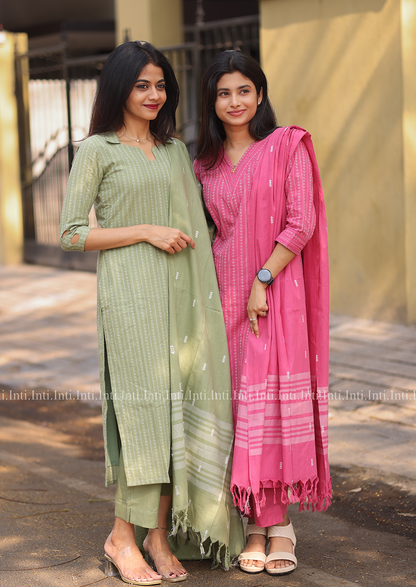 Threaded Blush Salwar Suit