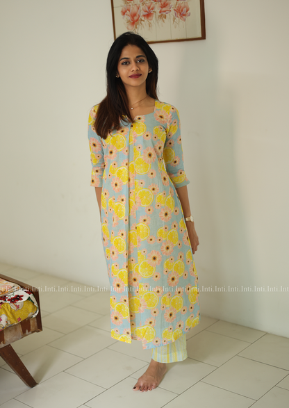 Lemon Lush Aline Top and Pant Set