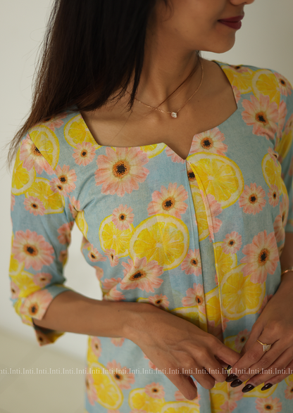 Lemon Lush Aline Top and Pant Set