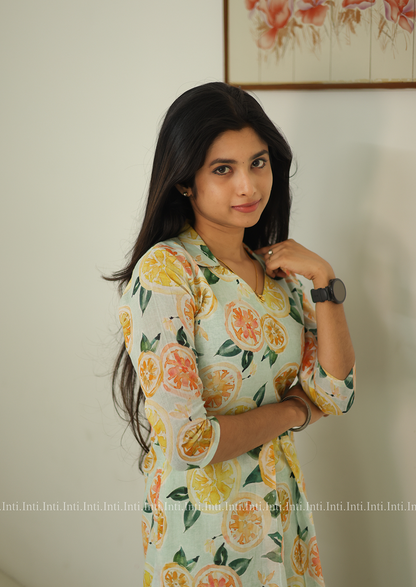 Fruity Flare Aline Top and Pant Set