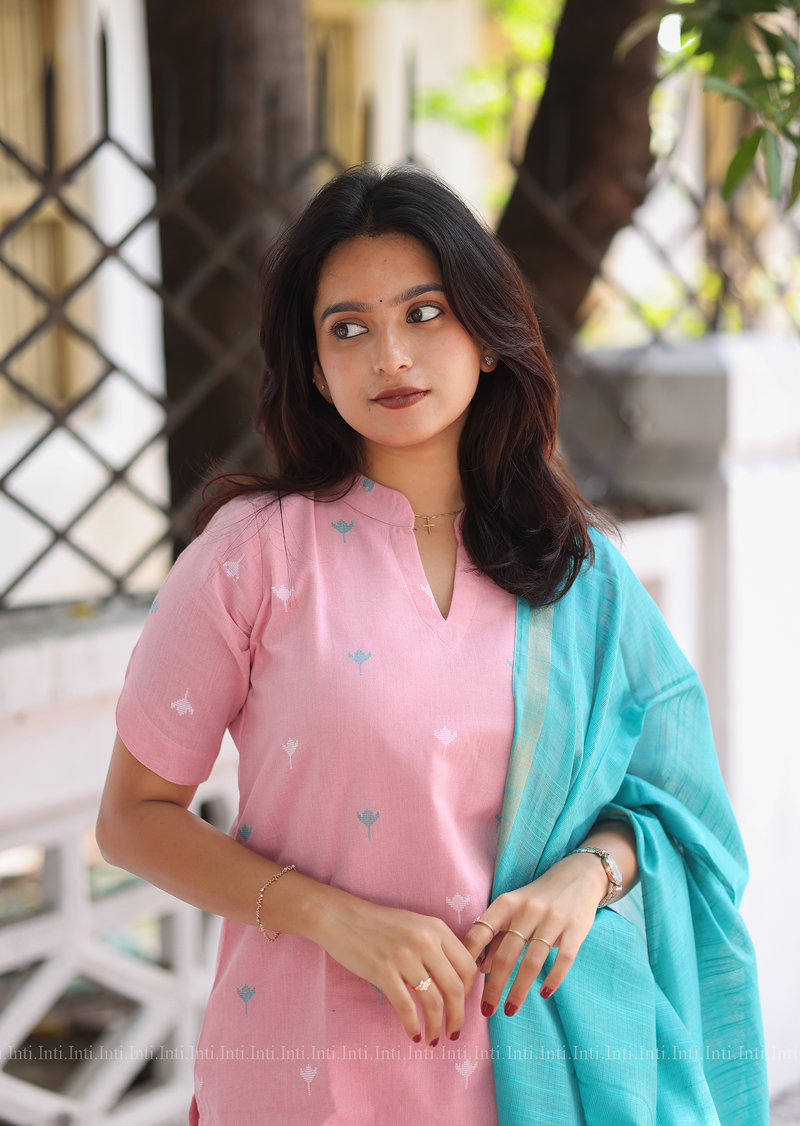 Bloomish Bud Top & Dupatta Set