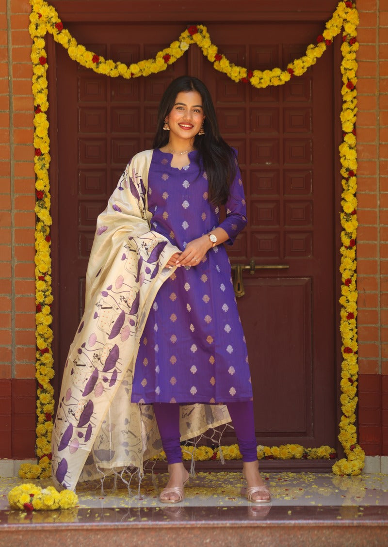 Viresta Opulence Top & Dupatta Set