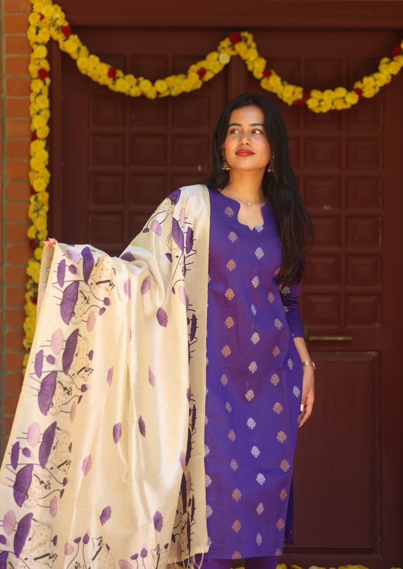 Viresta Opulence Top & Dupatta Set