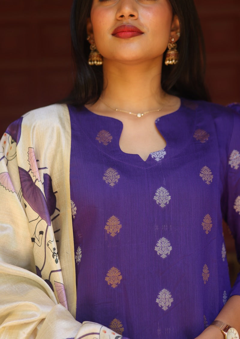 Viresta Opulence Top & Dupatta Set