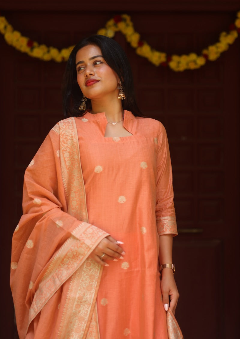 Zareva Elaris Top & Dupatta Set