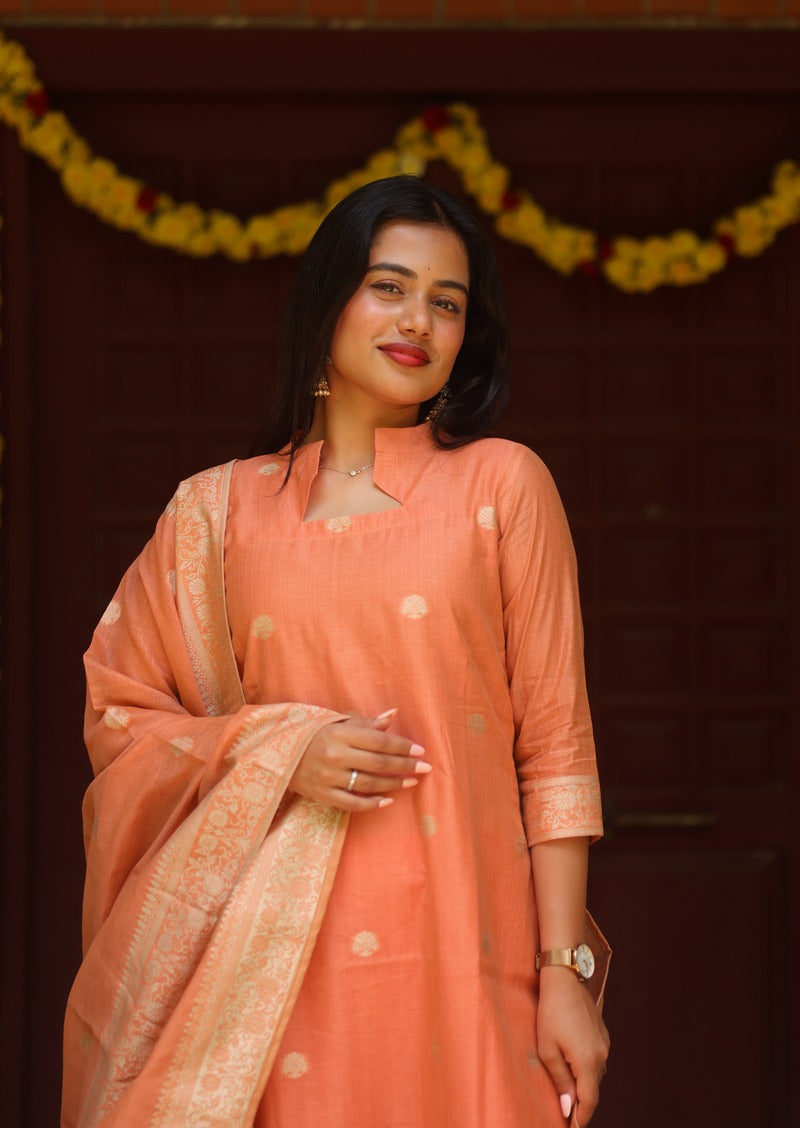 Zareva Elaris Top & Dupatta Set