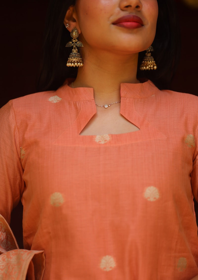 Zareva Elaris Top & Dupatta Set