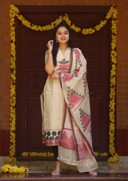 Loomora Beryl Top & Dupatta set