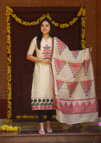 Loomora Beryl Top & Dupatta set