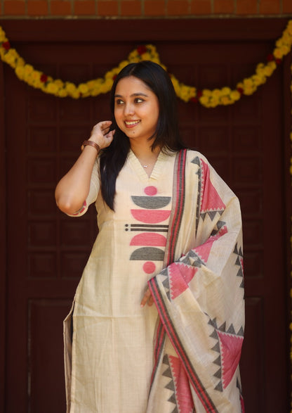 Loomora Beryl Top & Dupatta set