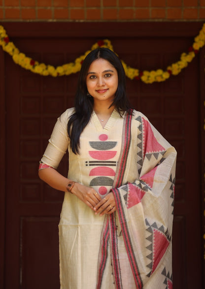 Loomora Beryl Top & Dupatta set