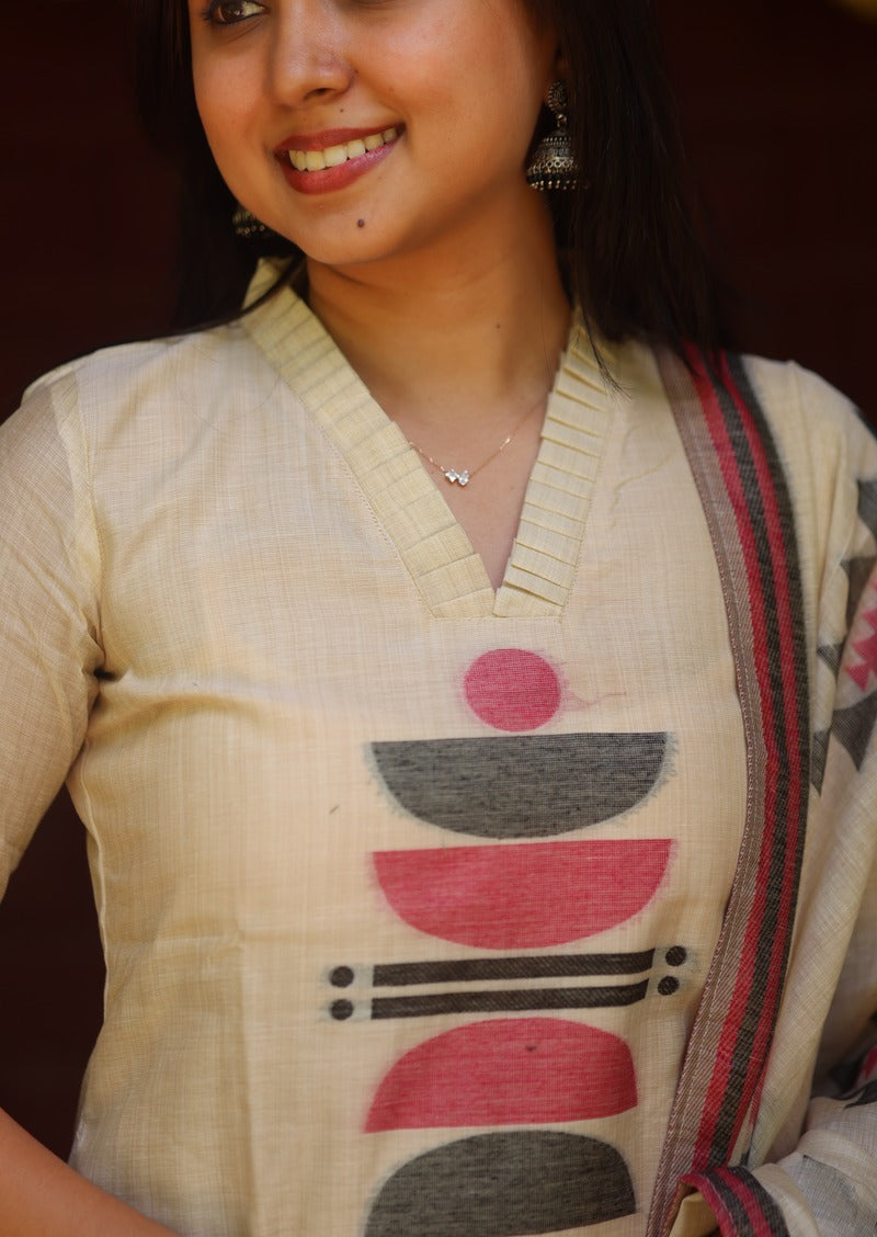 Loomora Beryl Top & Dupatta set