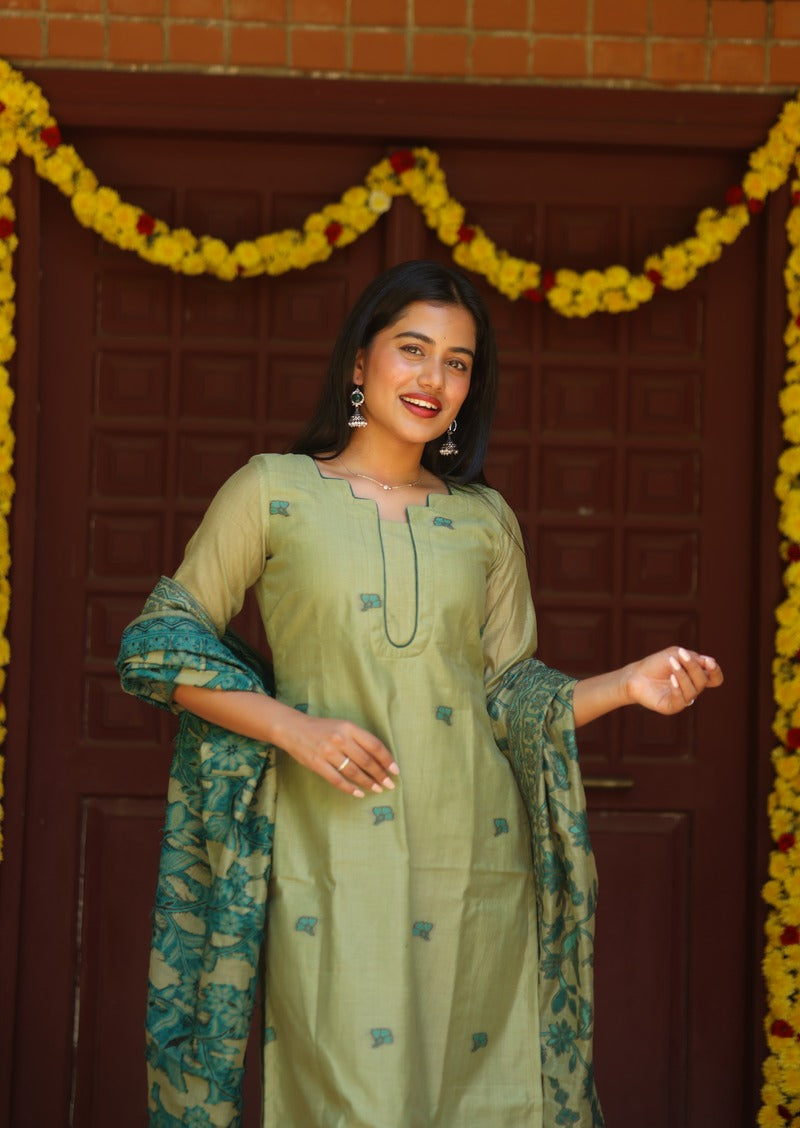 Caldris Brisa Top & Dupatta Set
