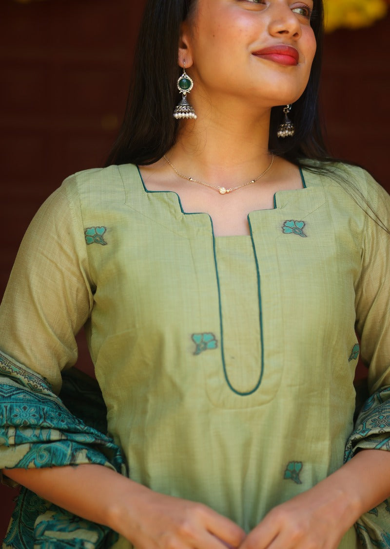 Caldris Brisa Top & Dupatta Set