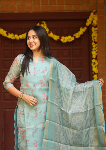 Novi Creek Top & Dupatta Set