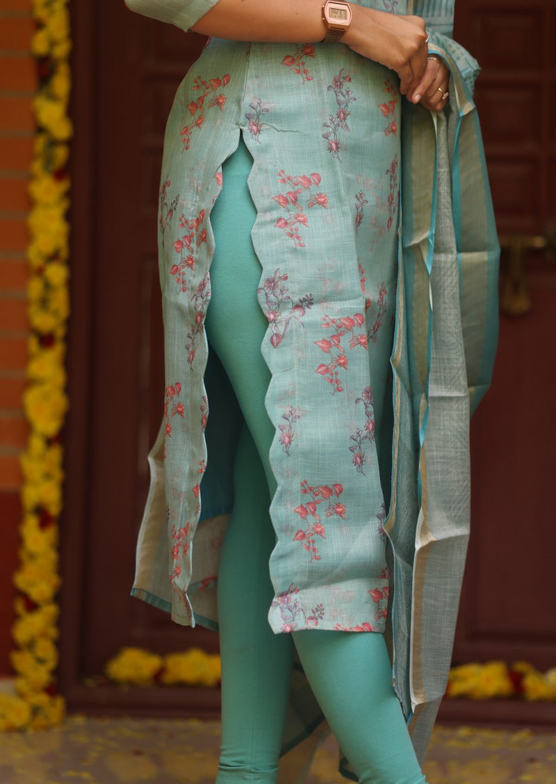 Novi Creek Top & Dupatta Set