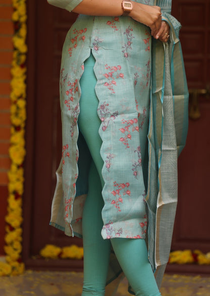 Novi Creek Top & Dupatta Set