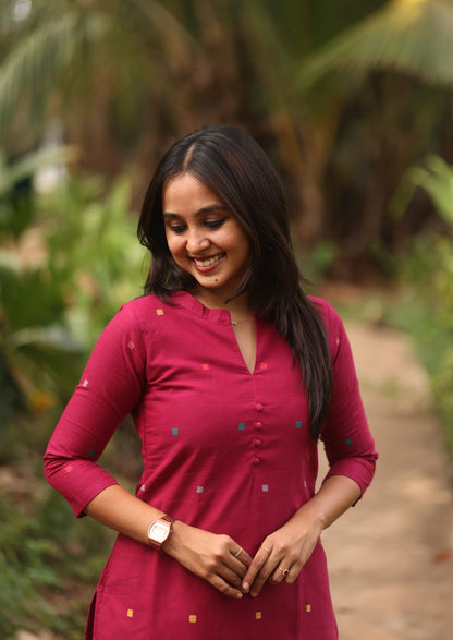 Fuchsia Folk Top & Pant Set