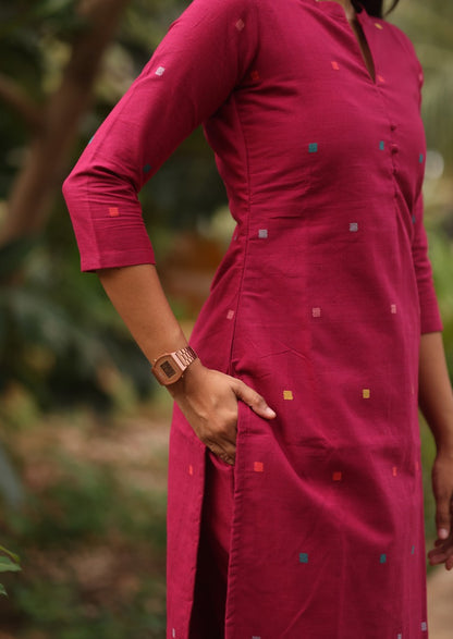 Fuchsia Folk Top & Pant Set