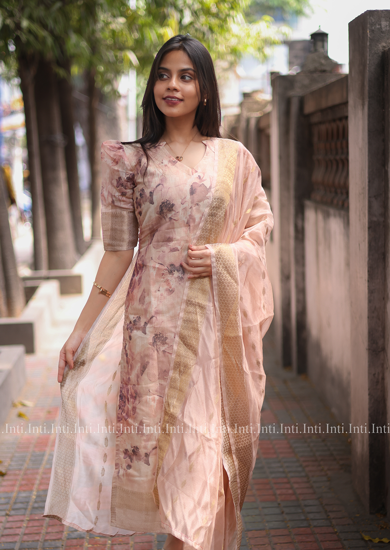 Mauve Magic Top and Dupatta Set