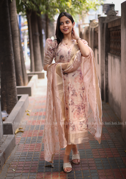 Mauve Magic Top and Dupatta Set