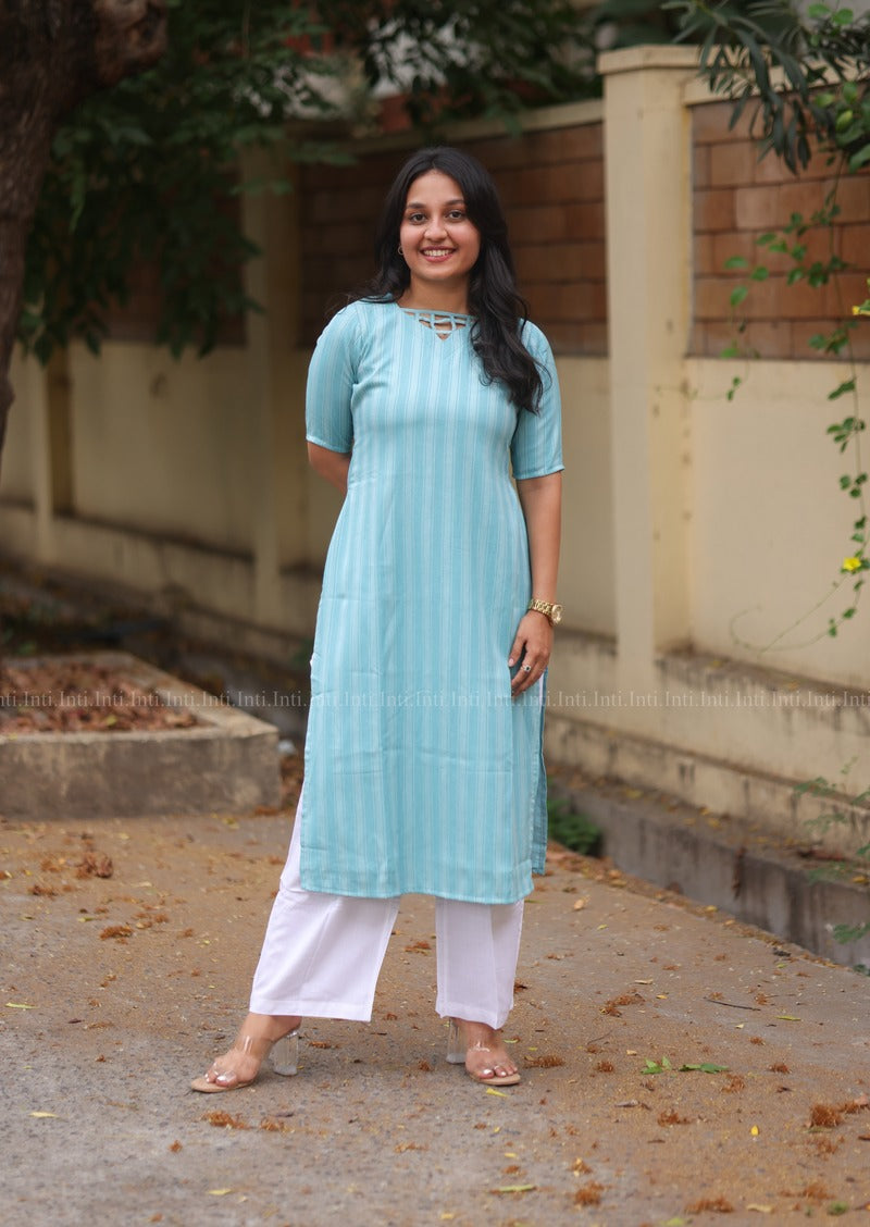 Blue Rhythm Kurti