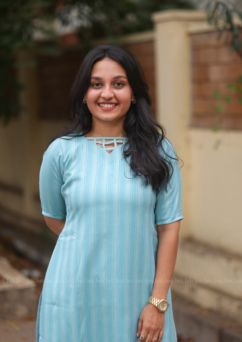 Blue Rhythm Kurti