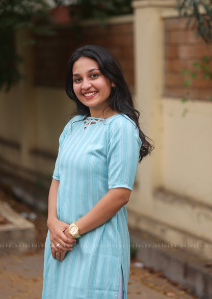 Blue Rhythm Kurti