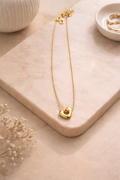Sculptural Heart Pendant Neckchain