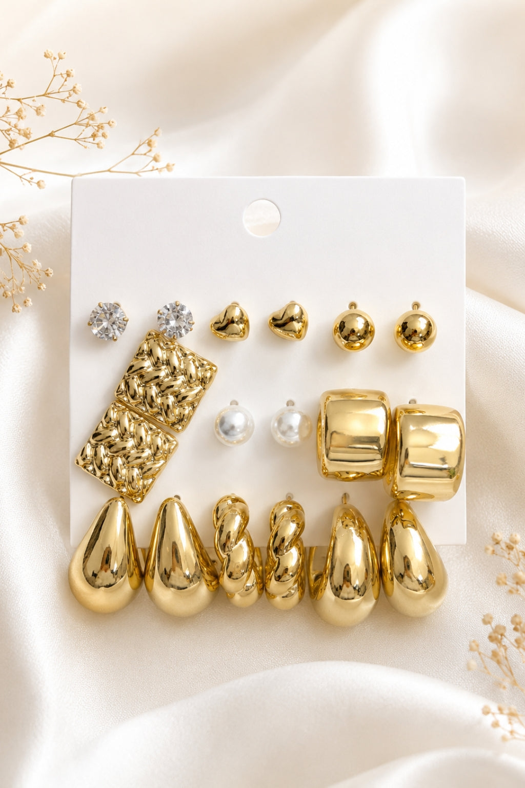 Modern sculptural Earrings Pack