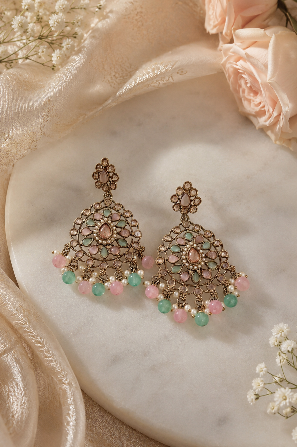 Rose Mint Heritage Earrings