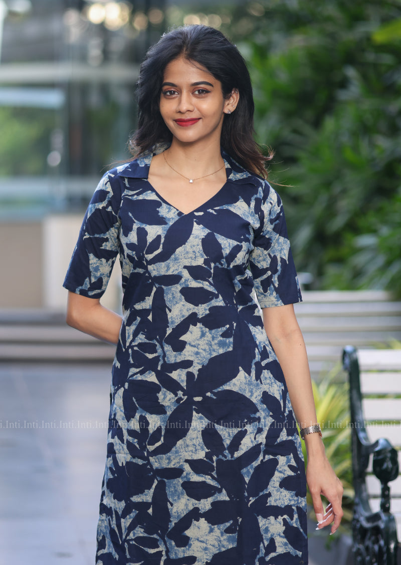 Indigo Veins Top & Pant Set