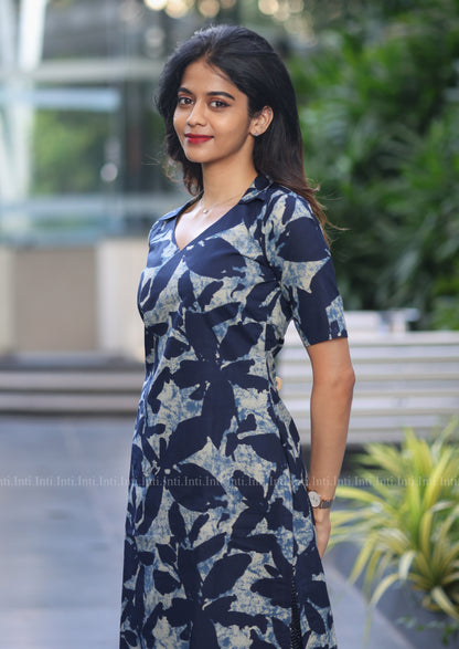 Indigo Veins Top & Pant Set