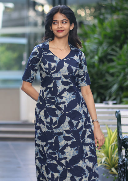 Indigo Veins Top & Pant Set